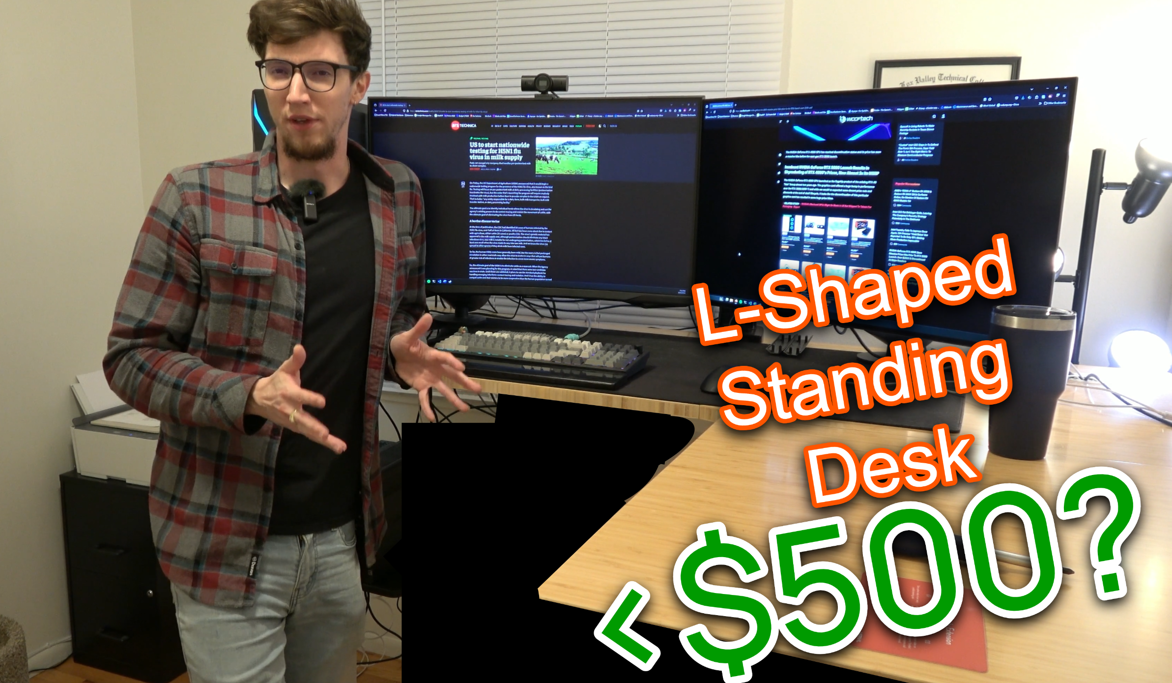 The Vernal L-Shaped Standing Desk